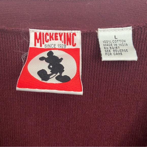 Mickey, Inc | Vintage 90s Mickey Mouse Button Up Sweater Vest Disney Parks - Picture 3 of 5